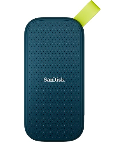 SanDisk Portable SSD, SDSSDE30 1TB, USB 3.2 Gen 2, Type C to A